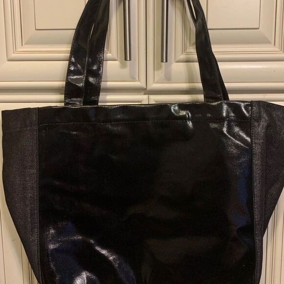 EUROPEAN WAX CENTER Browfection LARGE tote bag carry all black/grey face EYES - Picture 4 of 6